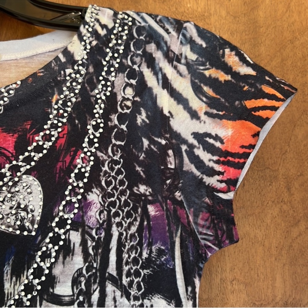 Cache Women's Multicolor Graphic Top - image 6